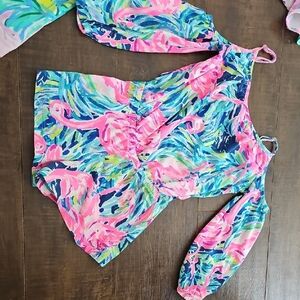 Lily Pulizer-Colorful Kids Dress with Floral Pattern